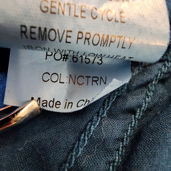 Anthropologie Level 99 Womens 31 Teal Blue Linen Blend Helen Trouser Shorts - Picture 13 of 14